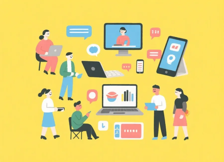 在线打麻将玩家互动示意图